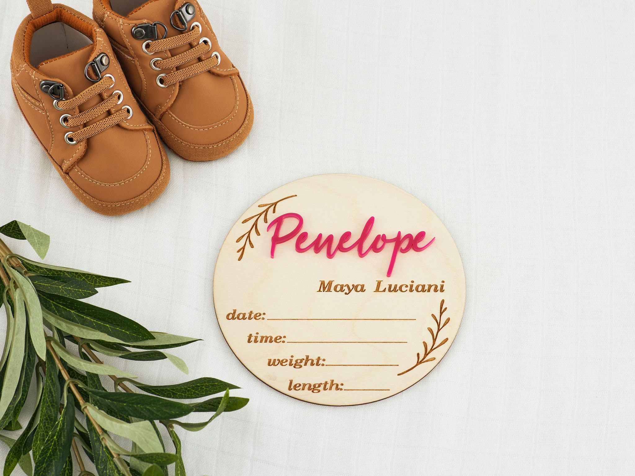 personalised-birth-announcement-plaque-baby-name-plaque-etsy