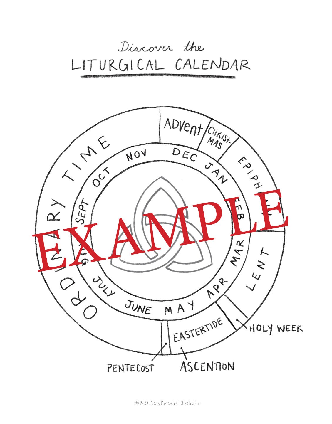 Liturgical Coloring Calendar - Feast Day Catholic Game – Holy Heroes