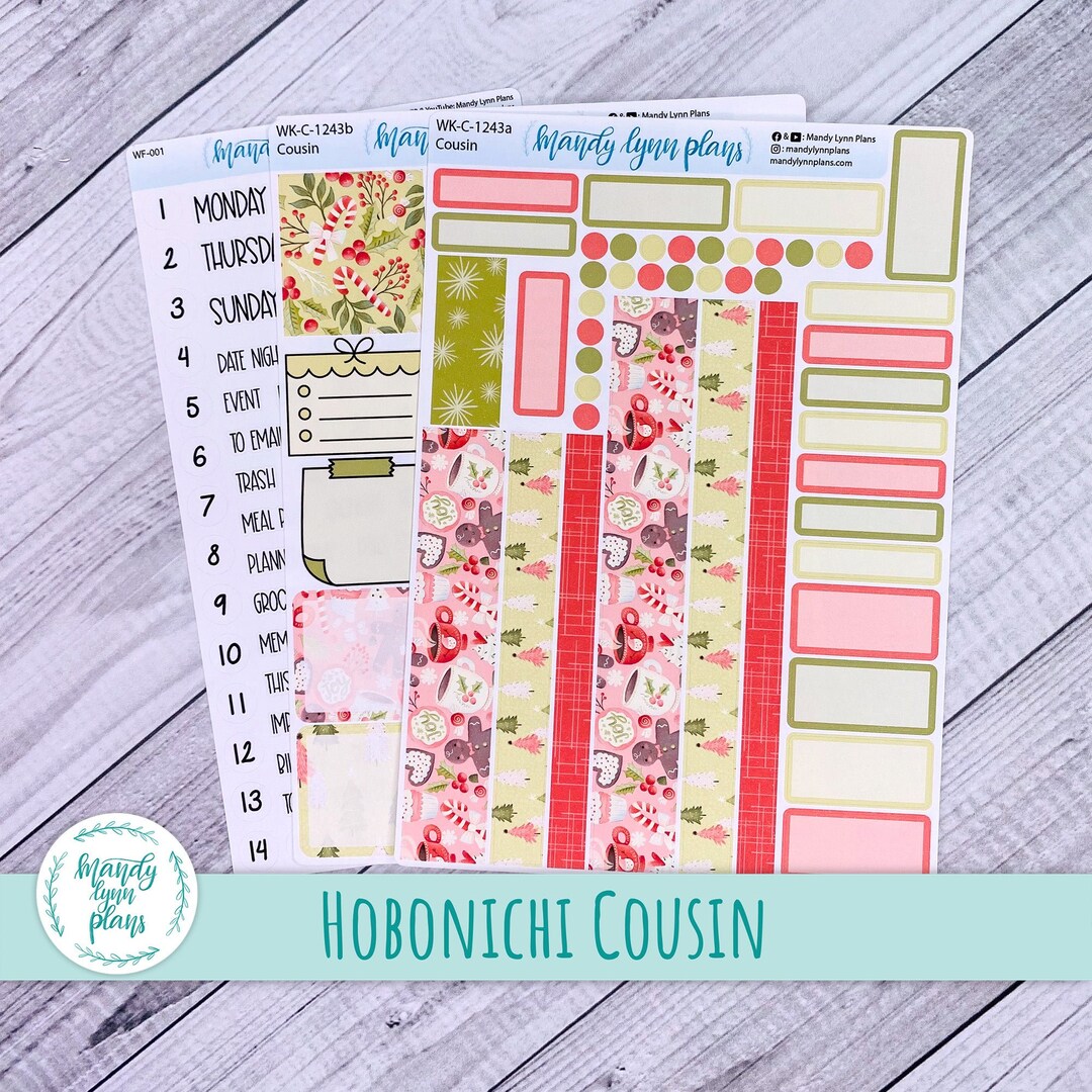 Hobonichi Cousin Weekly Kit || Christmas Treats || WK-C-1243 - Etsy