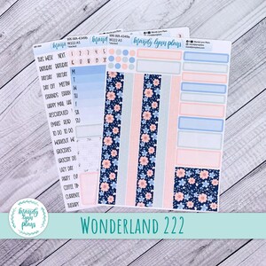 Weekly Kit || Wonderland 222 A5, B6, A6 || Stacked, Unstacked, Horizontal || Spring Bloom || 349