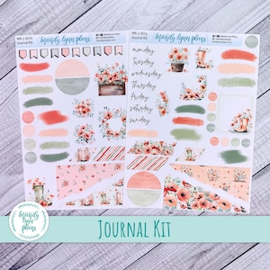 Rote Mohnblumen Journal Kit || WK-J-301