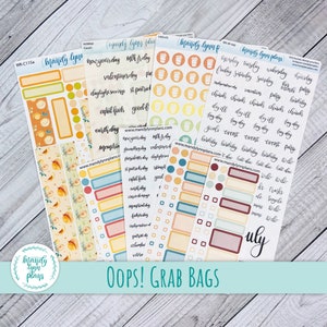 Oops Bag, Various Sized Planner Stickers