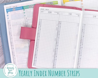 2024 HOBONICHI COUSIN Yearly Index & Date Strips