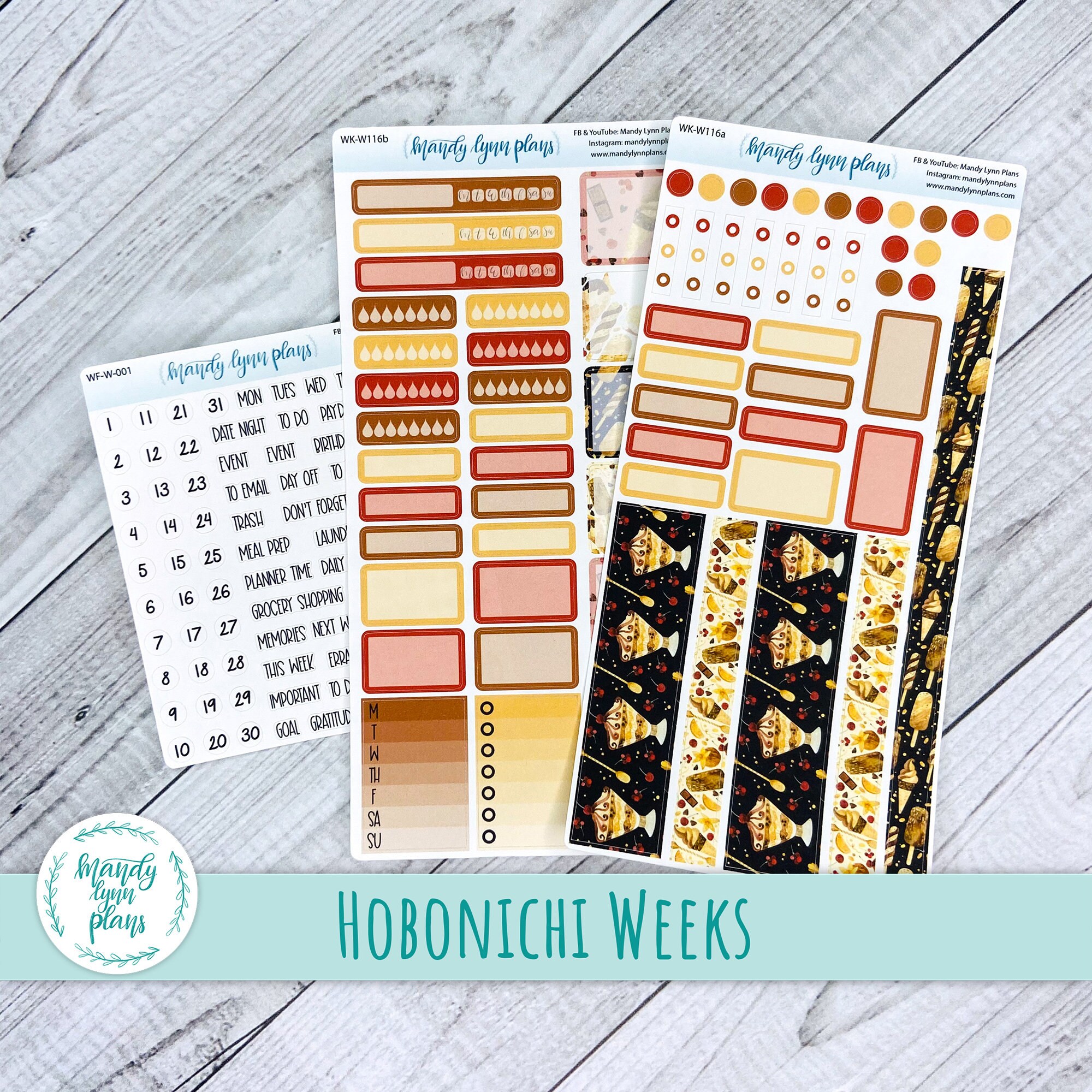 Functional Planner Sticker Kit for Hobonichi Weeks Planners - Cratejoy