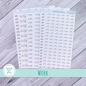 Work Script Planner Stickers: Hobonichi, A6, Weeks