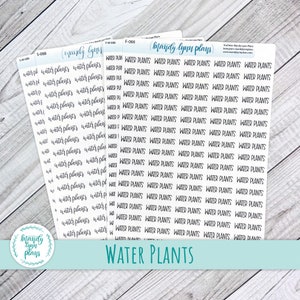 Water Plants Script Stickers: Planner Stickers (88)
