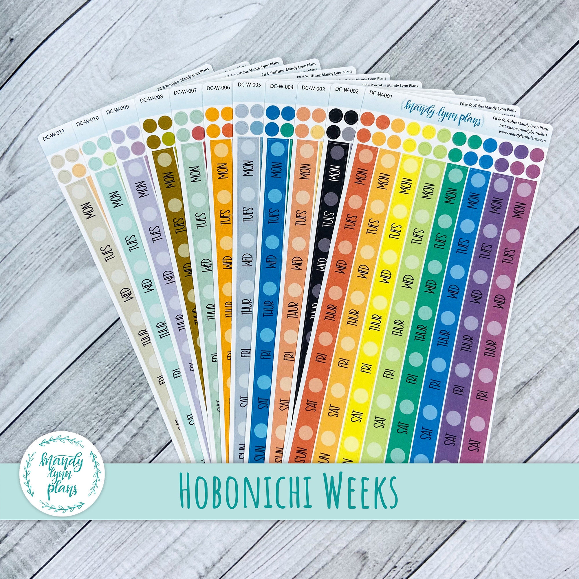 Hobonichi Weeks Date Covers || Various Colors || Removable Matte Plan…