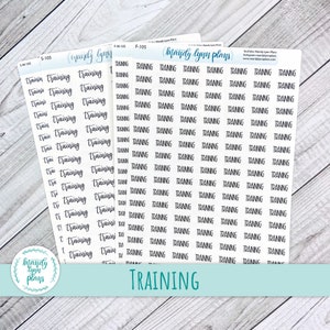 Training Script Stickers: Hand-Lettered Planner Stickers