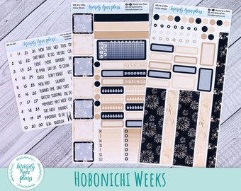 Hobonichi Weeks Weekly Sticker Kit || Sparkle and Shine || Removable White Matte Stickers || WK-W-2199