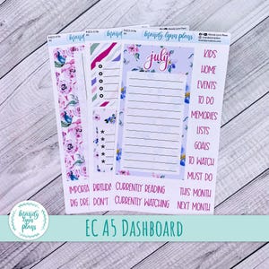 Juli EC A5 Dashboard Kit || Aquarell Blüten || R-EC5-319