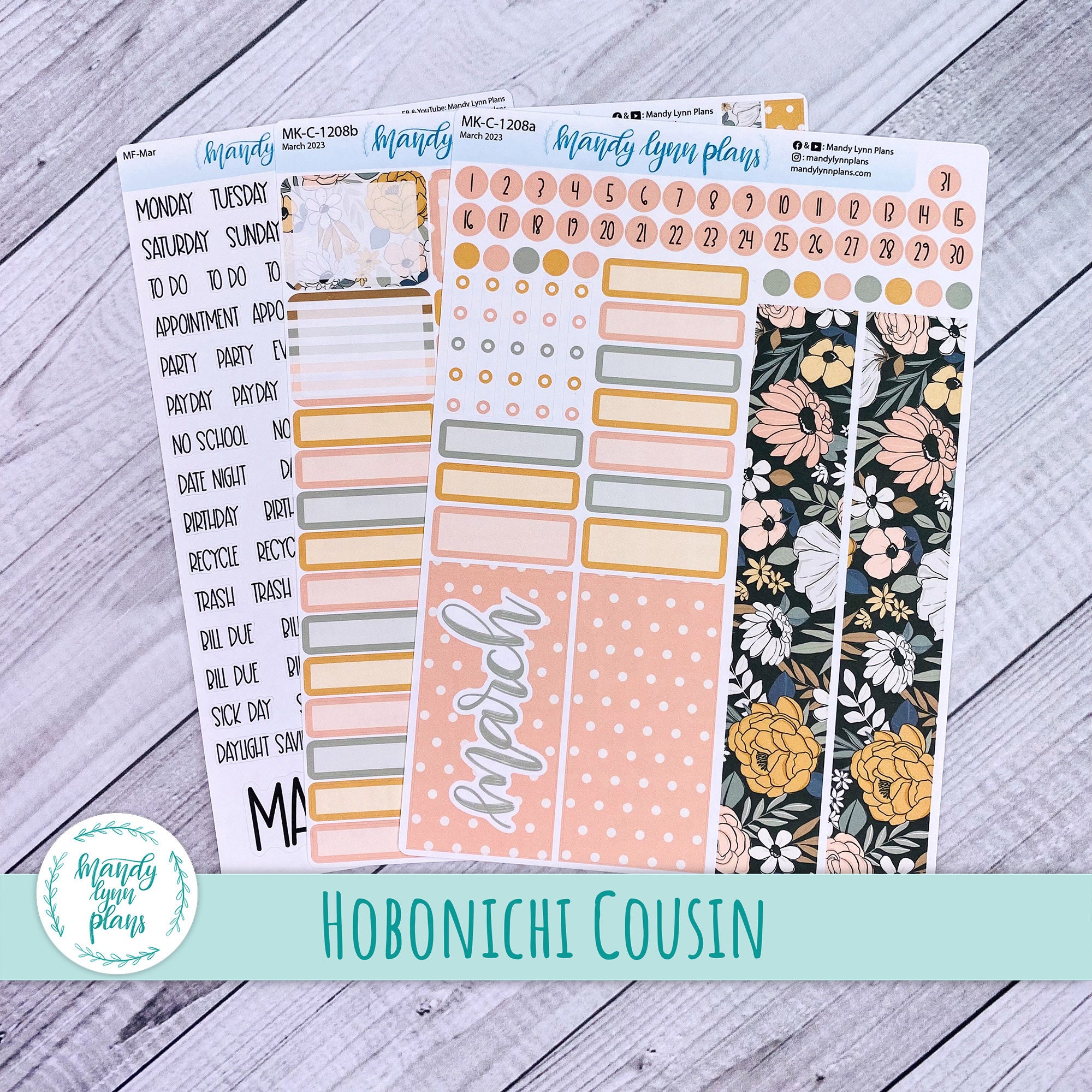 Make Monthly Layout Planner Stickers for A5 Hobonichi Cousin Avec + A5 Day  Free with NO CRICUT 