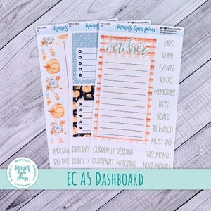 Oktober EC A5 Dashboard Kit || Kürbis Florale || R-EC5-285