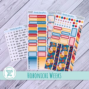 Hobonichi Weeks Weekly Sticker Kit || Remerciez || Autocollants amovibles blancs mats || WK-W-2189