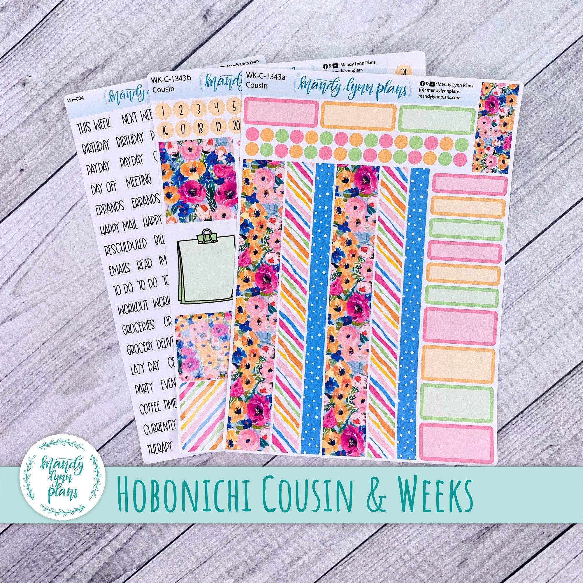 Weekly Kit || Hobonichi Cousin and Weeks || Ranunculus || 343 - Etsy