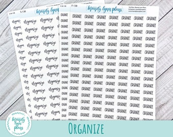 Organize Script Planner Sticker: Weiß oder Klar Matt