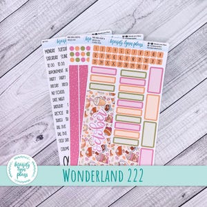 May include: Three sheets of adhesive planner stickers featuring the Mandy Lynn Plans logo. The set includes text labels for days and events, circular dots, pink patterned strips, numbered date boxes, and decorative autumn-themed graphics.