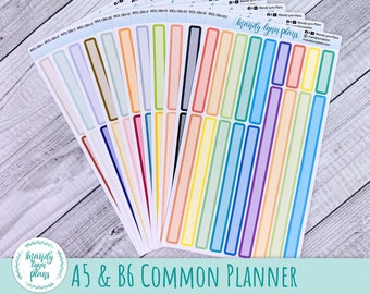 Multi-Day Labels || A5 & B6 Common Planner