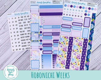 Hobonichi Weeks Weekly Sticker Kit || Hydrangeas || Removable White Matte Stickers || WK-W-2211