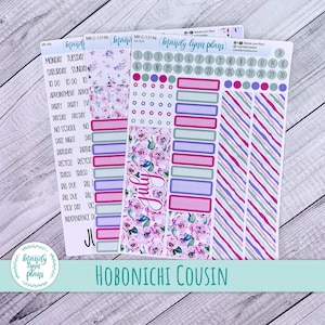Hobonichi Cousin Juillet 2025 Mensuel || Fleurs à l'aquarelle || MK-C-1319
