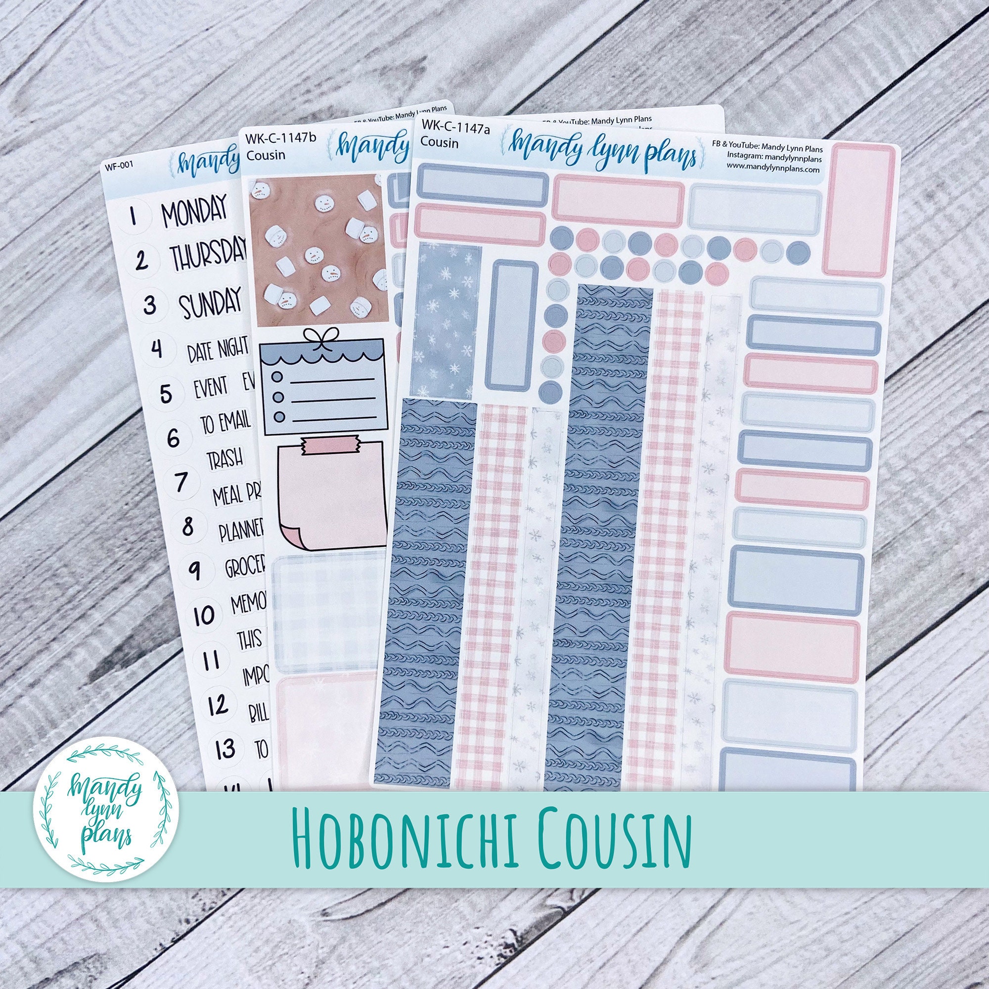 Aloha Hobonichi Cousin planner sized stickers – Dicope Stickers