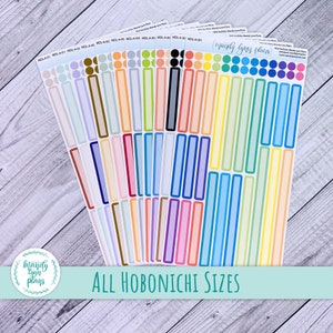 Hobonichi Multi-Day Abnehmbare Aufkleber: A5 Cousin, Wochen, A6