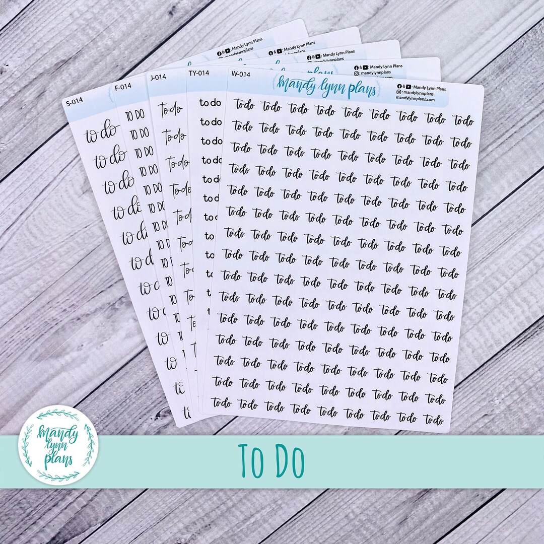 To Do Request Sticker To Do Script Stickers - Etsy