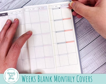 Hobonichi Weeks Blank Monthly Cover Strips