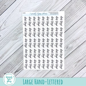 Don't Forget Script Stickers || Removable White Matte or Clear Matte ...