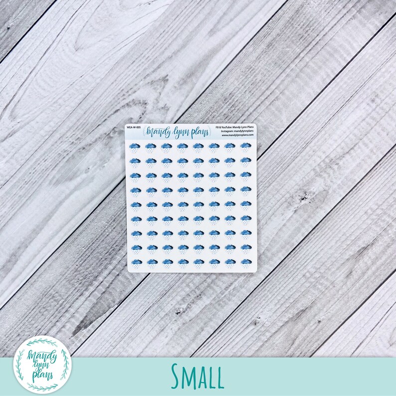 Rainy, Raining, Summer, Spring, Fall, Winter Weather Stickers ...