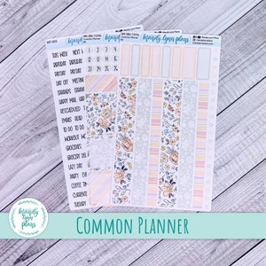 A5, B6, N1 & N2 Common Planner Weekly Kit || Frühling Blumen || 255