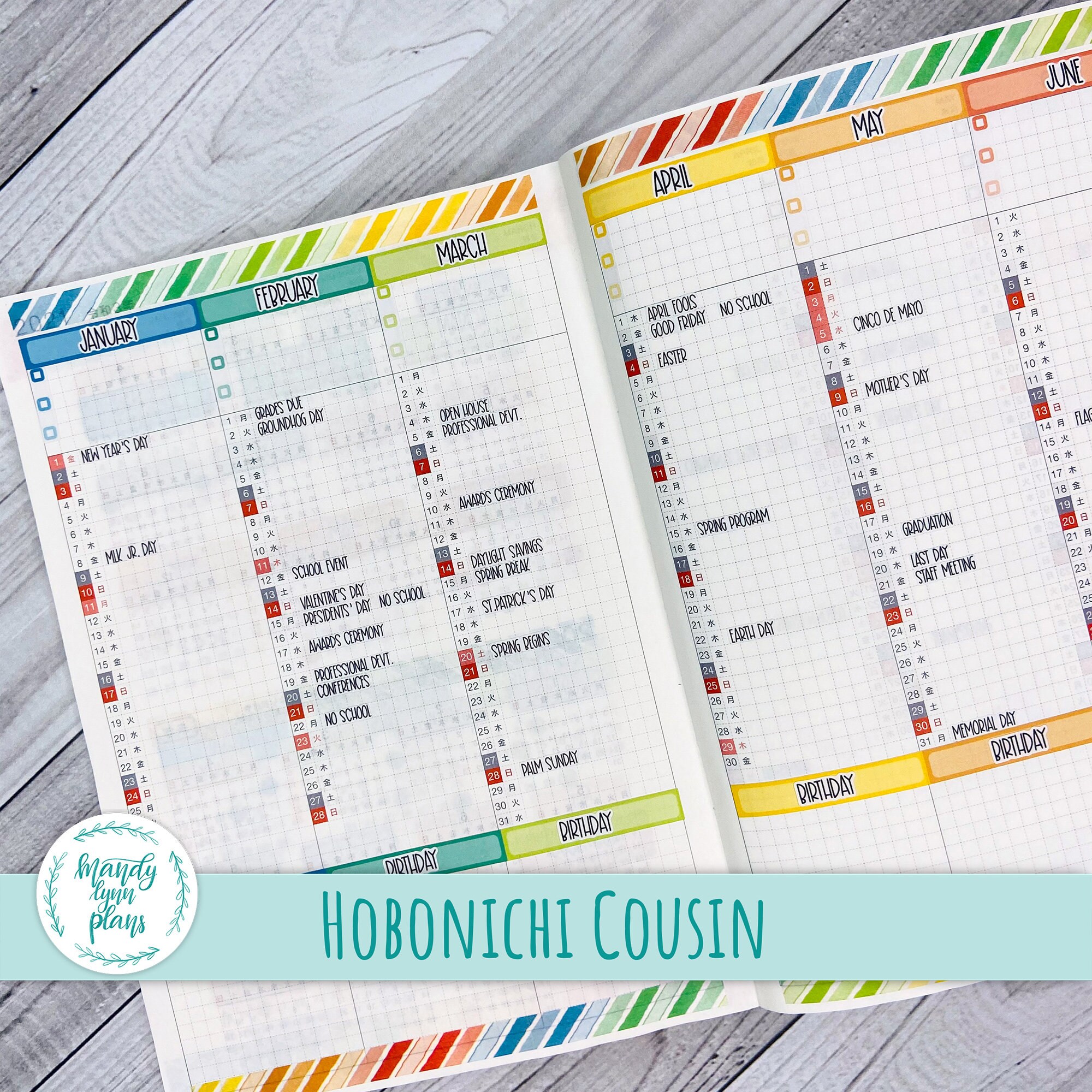 Hobonichi A5 Cousin y A5 Day Free // Yearly Index // Print or | Etsy