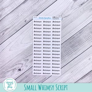 May include: A rectangular sticker sheet featuring multiple rows of the words blood pressure printed in a black cursive script. The top of the sheet includes the text Mandy Lynn Plans and social media icons with the handle mandylynnplans.