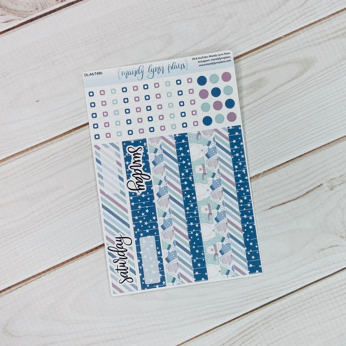 Hobonichi A6 Daily Page Sticker Kit Bundle Up Hand Etsy