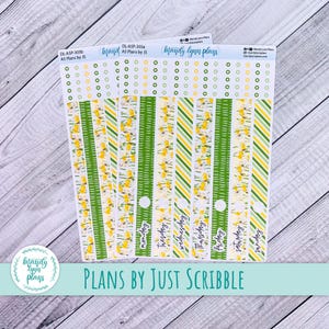 A5 Pläne von Just Scribble Daily Kit || Narzissen || DL-A5P-303