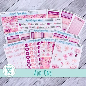 Sakura || Add-Ons, Washi, Clipart Deco, Full Box, Colored Days and Dates, Icon Scripts, Icons, Tracker, Label, Removable or Clear 160