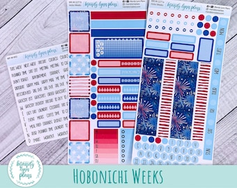 Hobonichi Weeks Weekly Kit || Stars and Stripes || WK-W-2271