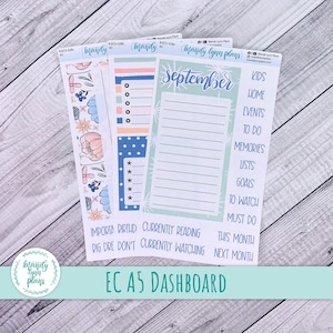 September EC A5 Dashboard Kit || Zeit zum Blühen || R-EC5-328