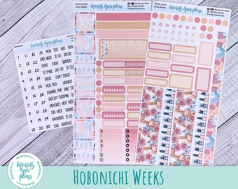 Hobonichi Weeks Weekly Sticker Kit || Desert Cactus || Removable White Matte Stickers || WK-W-2230