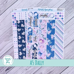 A5 tägliches Kit || Romantisch Floral || DL-C-1248