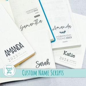 Custom Name Stickers || Removable White or Clear Matte Planner Stickers