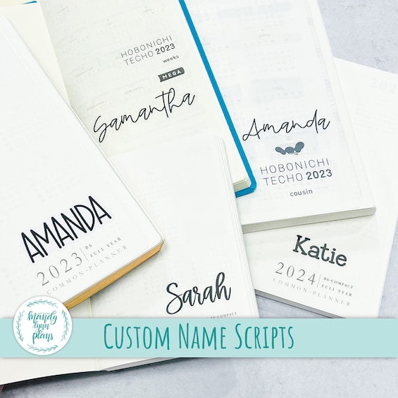 Custom Name Stickers || Removable White or Clear Matte Planner Stickers