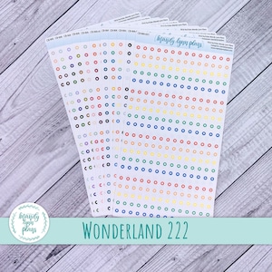 Updated 2025 Wonderland 222 A5, B6 and A6 Planners || Checklists || Removable Matte Planner Stickers