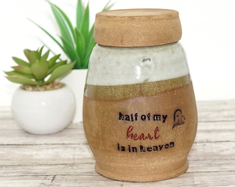 Handmade Pet Cremation Urn: Dog Memorial Keepsake (Up to 20 lbs)