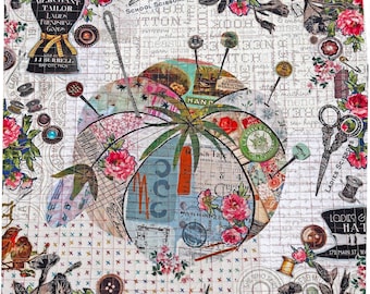 Teeny Tiny Pincushion Quilt Kit.  Laura Heine Pattern for this Kit is sold separately.