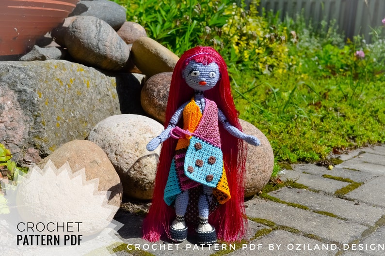 Sally Finklestein doll Crochet Pattern  PDF Crochet doll DIY image 4