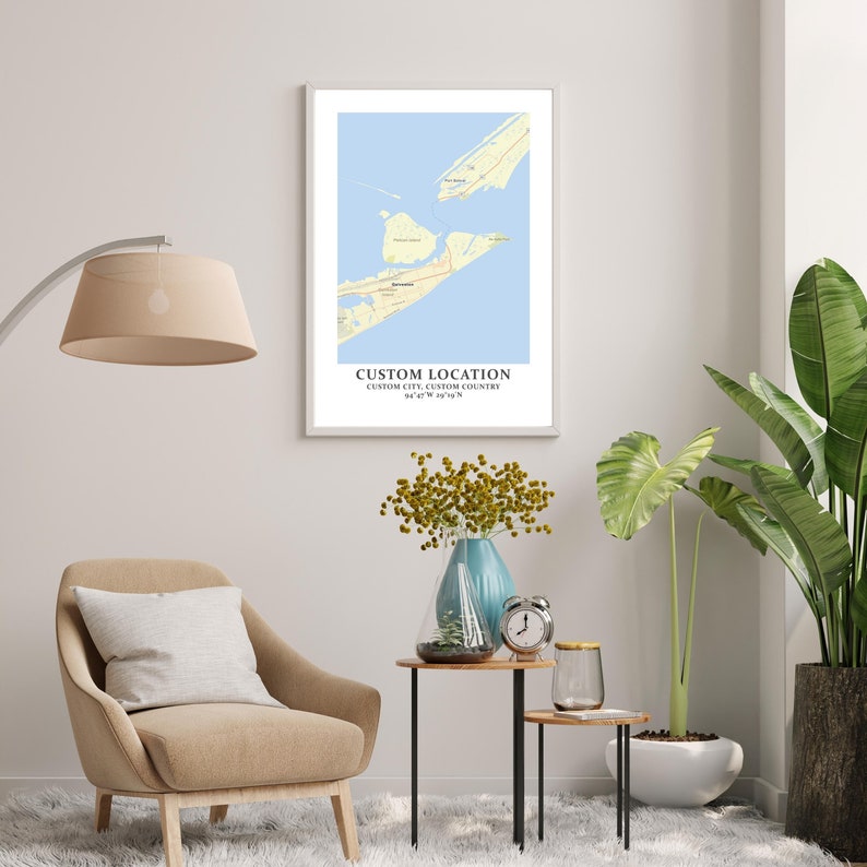 Custom Map Print Custom Map Art Custom Map Poster Custom - Etsy