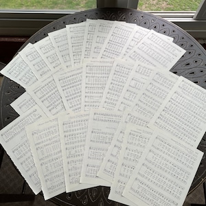 Vintage 1980s Church Hymnal Pages