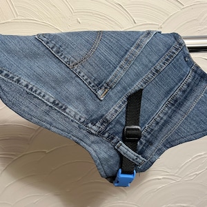 Dog jacket- small upcycled denim