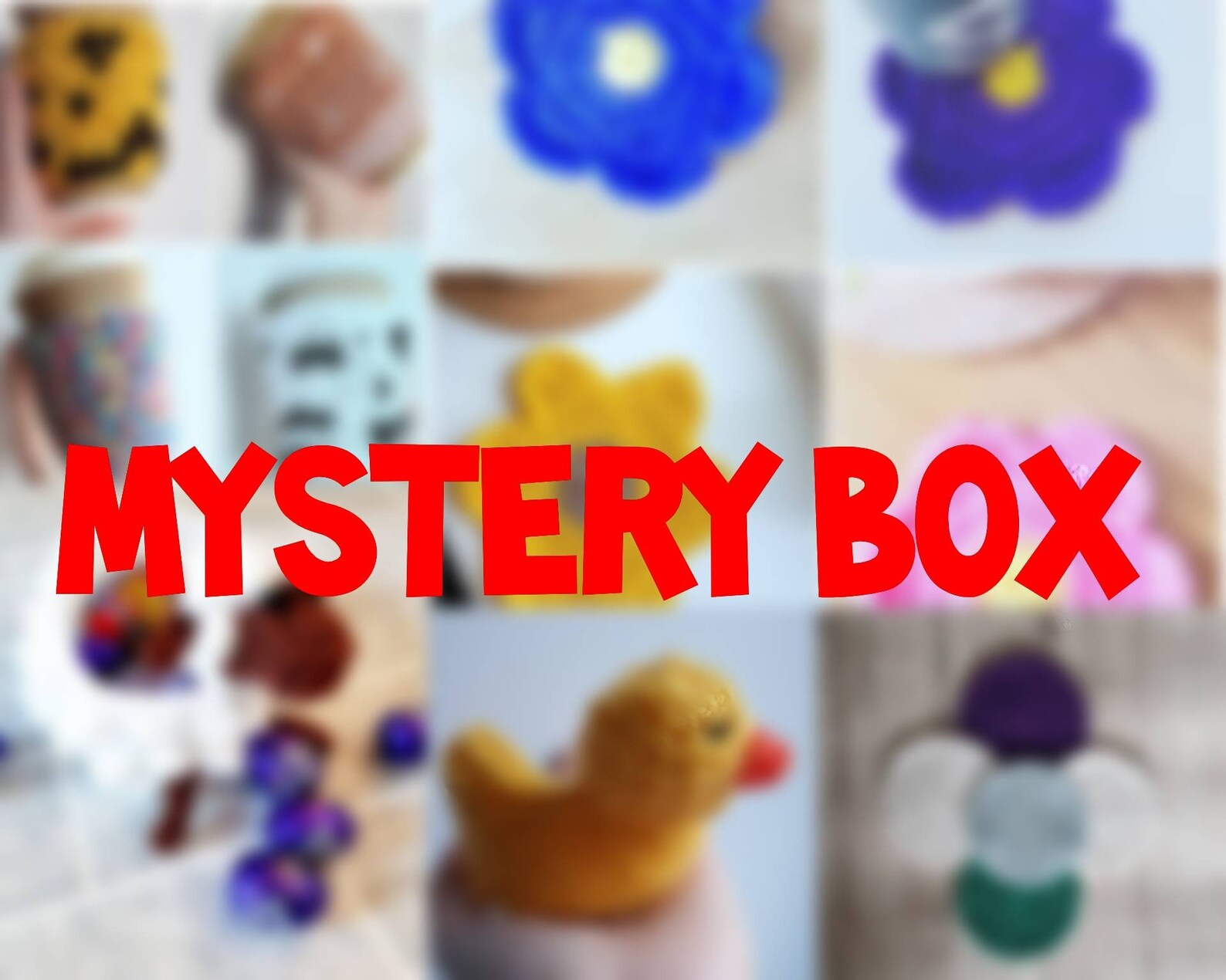 MYSTERY BOX Mystery Box With Acrylic Items Cotton Mystery Etsy UK