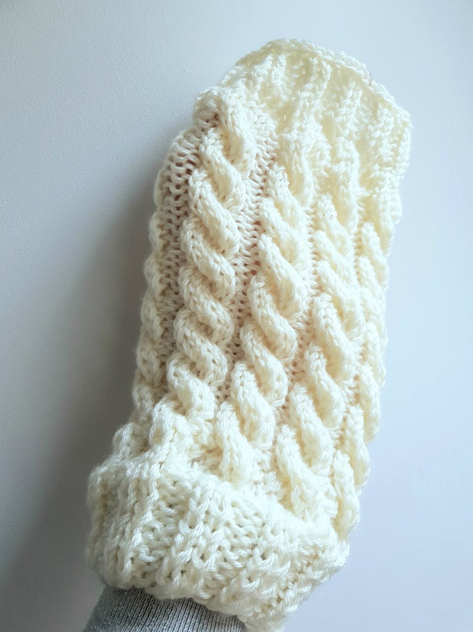 Knit accessory pattern / hand muff knit pattern / pattern for Etsy